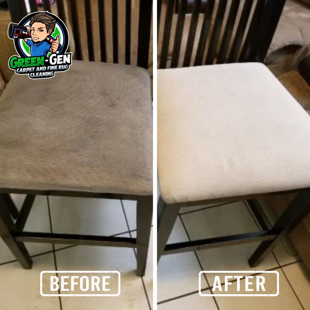 dinning room chair cleaning before and after