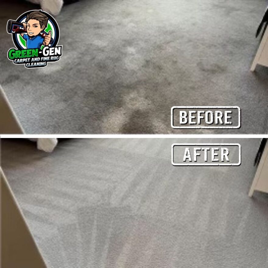 before and after carpet cleaning service