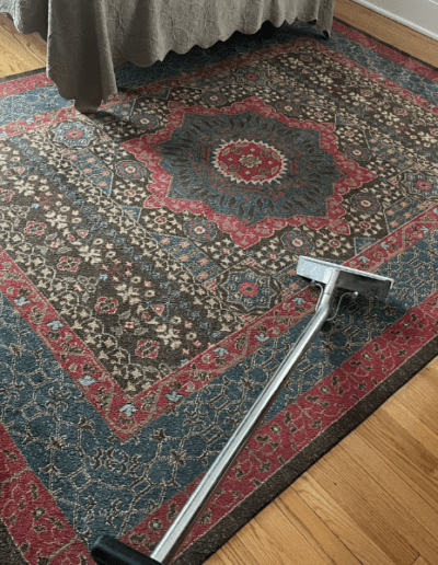 Rug cleaning before and after