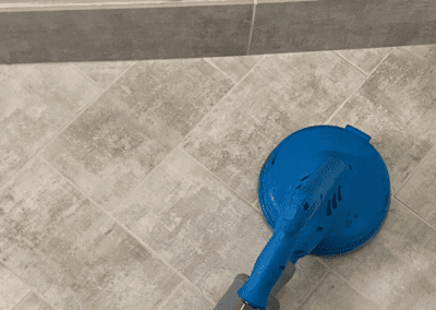 tile floor being cleaned in South Barrington, Illinois