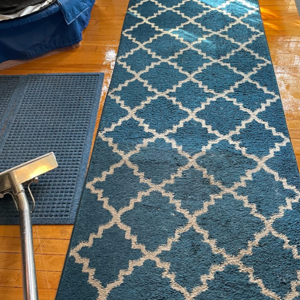 area rug being cleaned in Palatine, Illinois