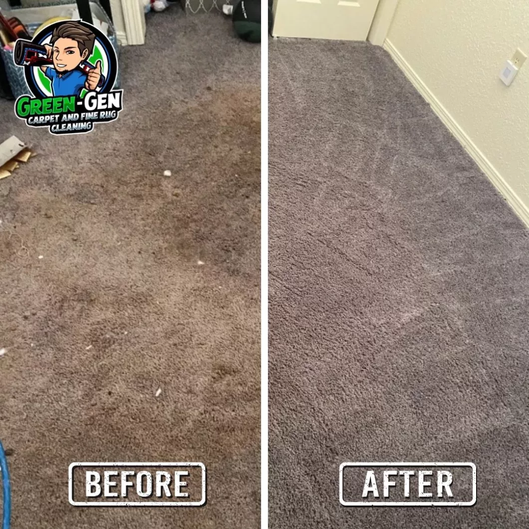 Carpet Cleaning before and after in Naperville, Illinois