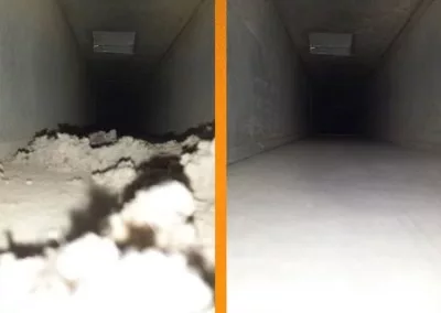 before and after duct cleaning