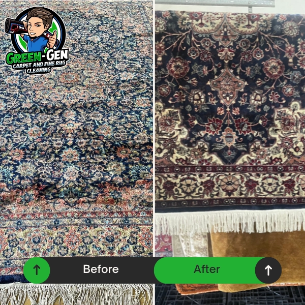 Rug Cleaning before and after in Northbrook, Illinois