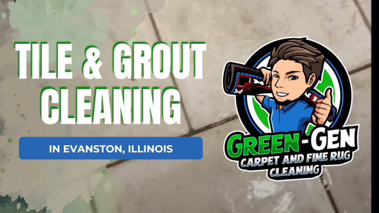 Video of tile cleaning service being performed in Evanston, Illinois