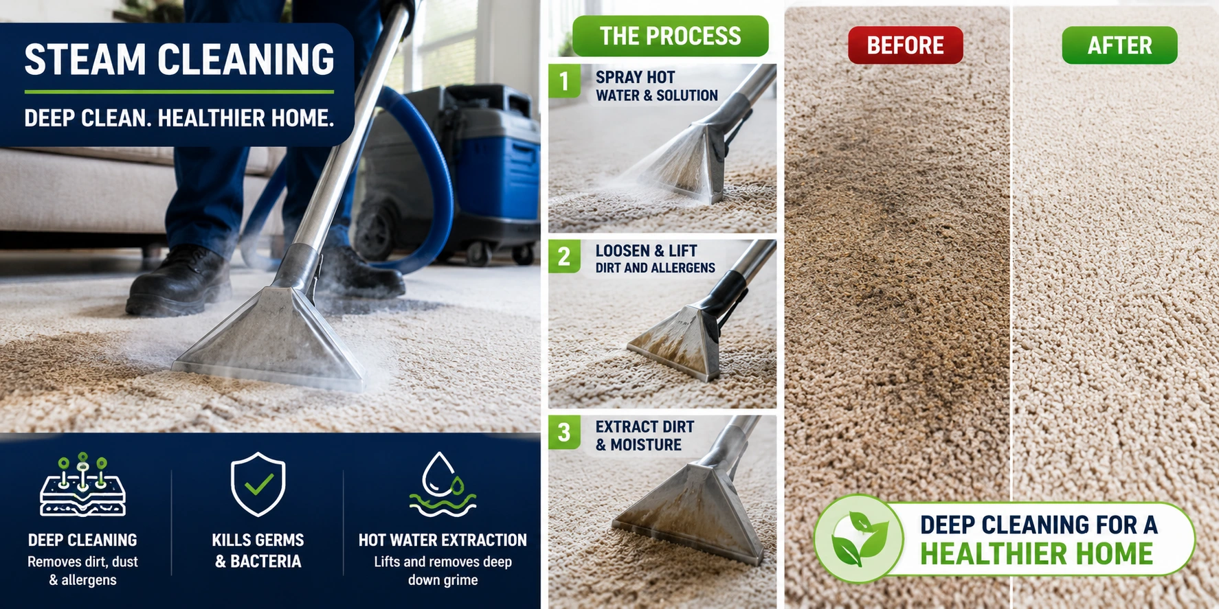 Steam Cleaning Carpets Pros and Cons