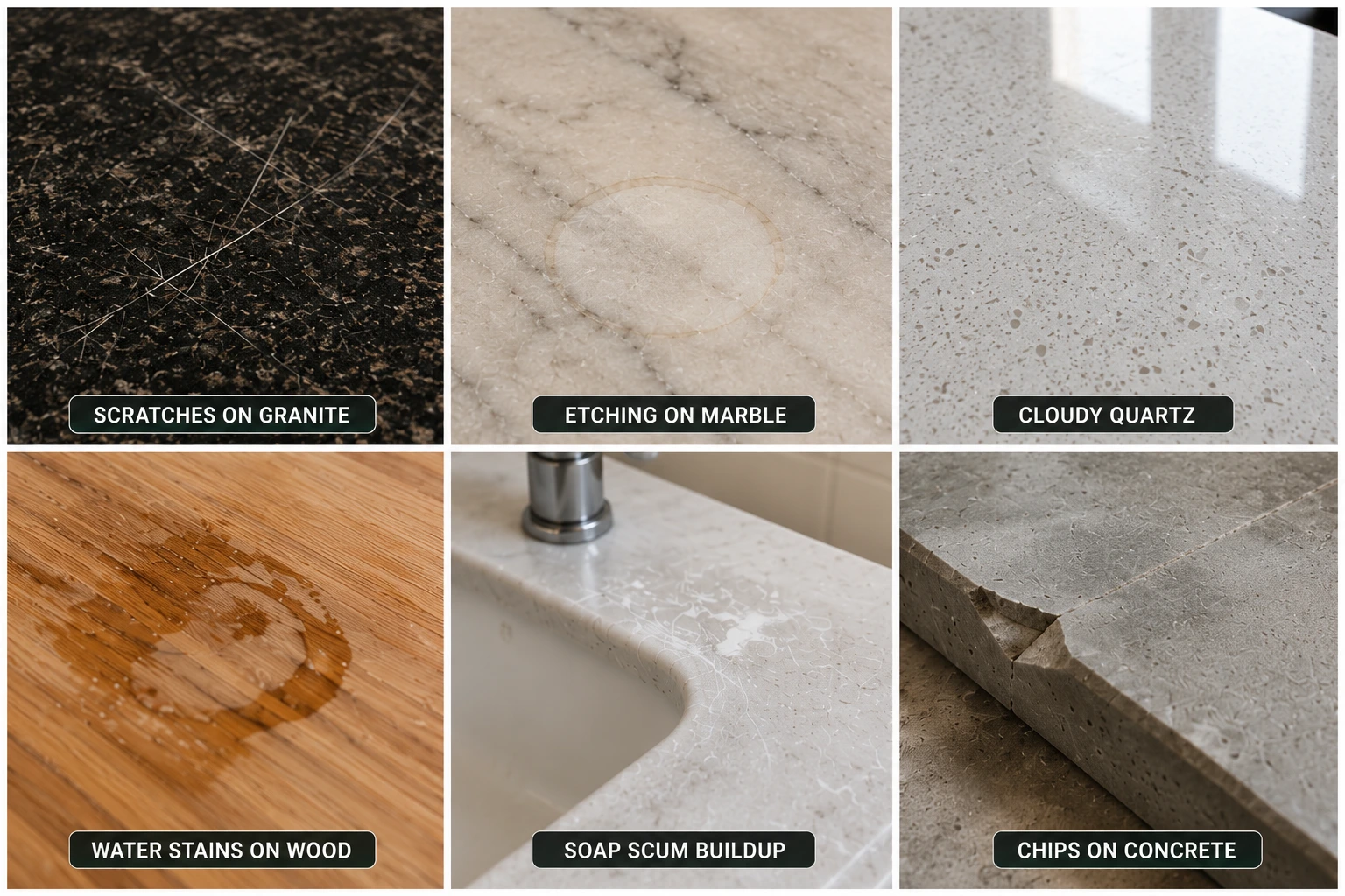 Common Challenges Across Various Countertops