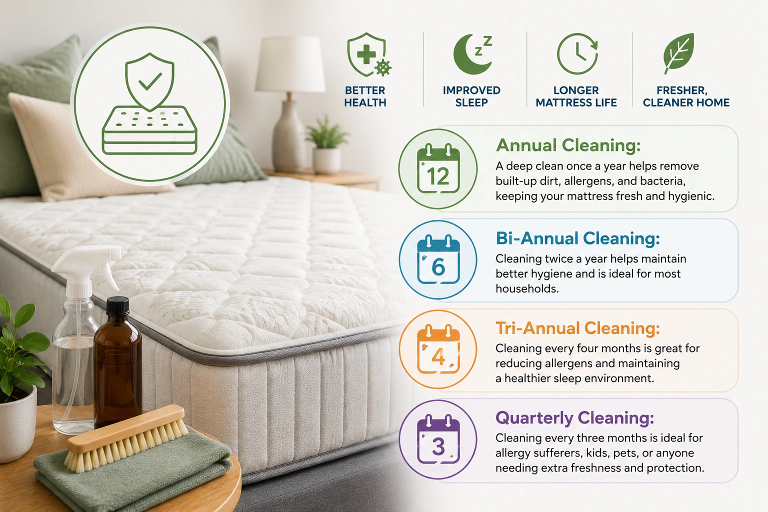 Mattress Cleaning Frequency Matters