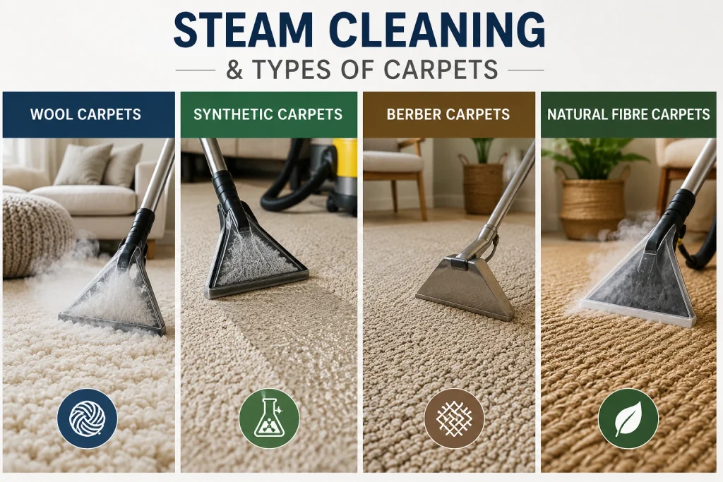 Steam Cleaning and Types of Carpets