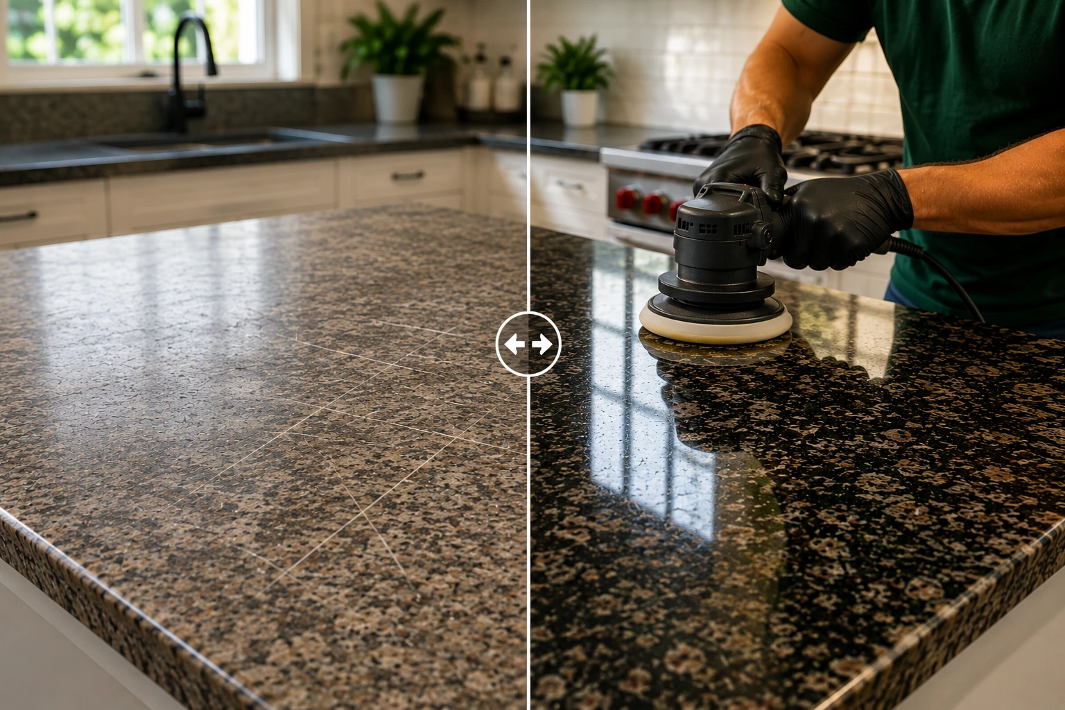 restore dull or scratched countertops