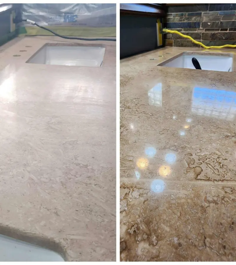Quartz Countertop Restoration in Lincoln Park